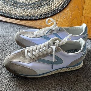 Tretorn (Draper James) White and Light Blue women’s Sneakers